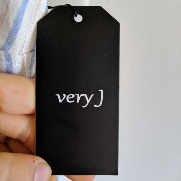 2/$55 Very J striped jumpsuit size S NWT - Picture 5 of 5